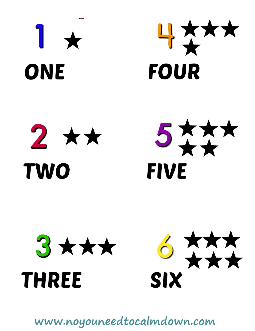 numbers free printables no you need to calm down